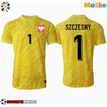 Moške Nogometnih dresov Poljska Wojciech Szczesny #1 Vratar Domači EP 2024 Kratki rokavi